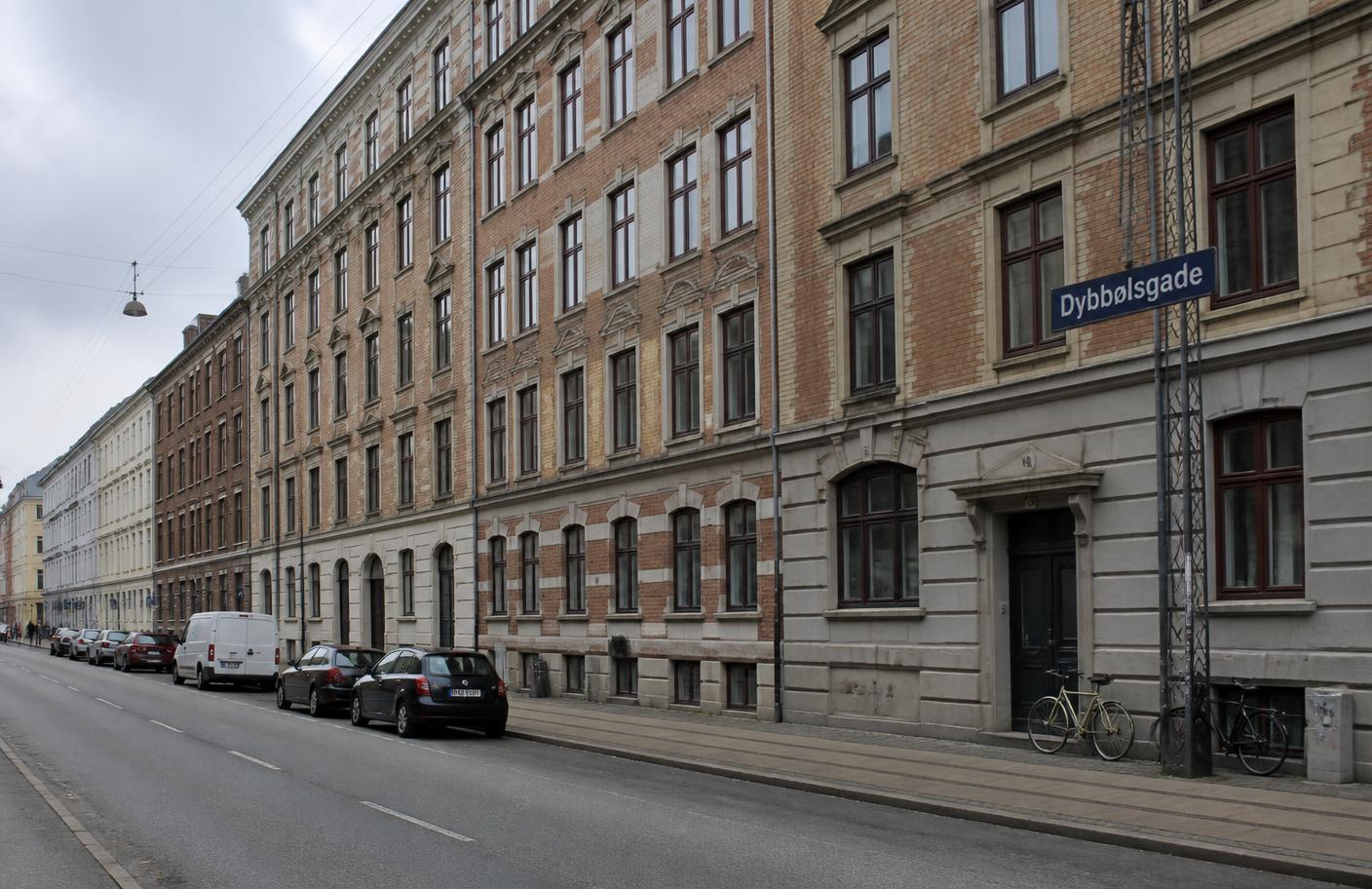 Dybbølsgade på Vesterbro i København
